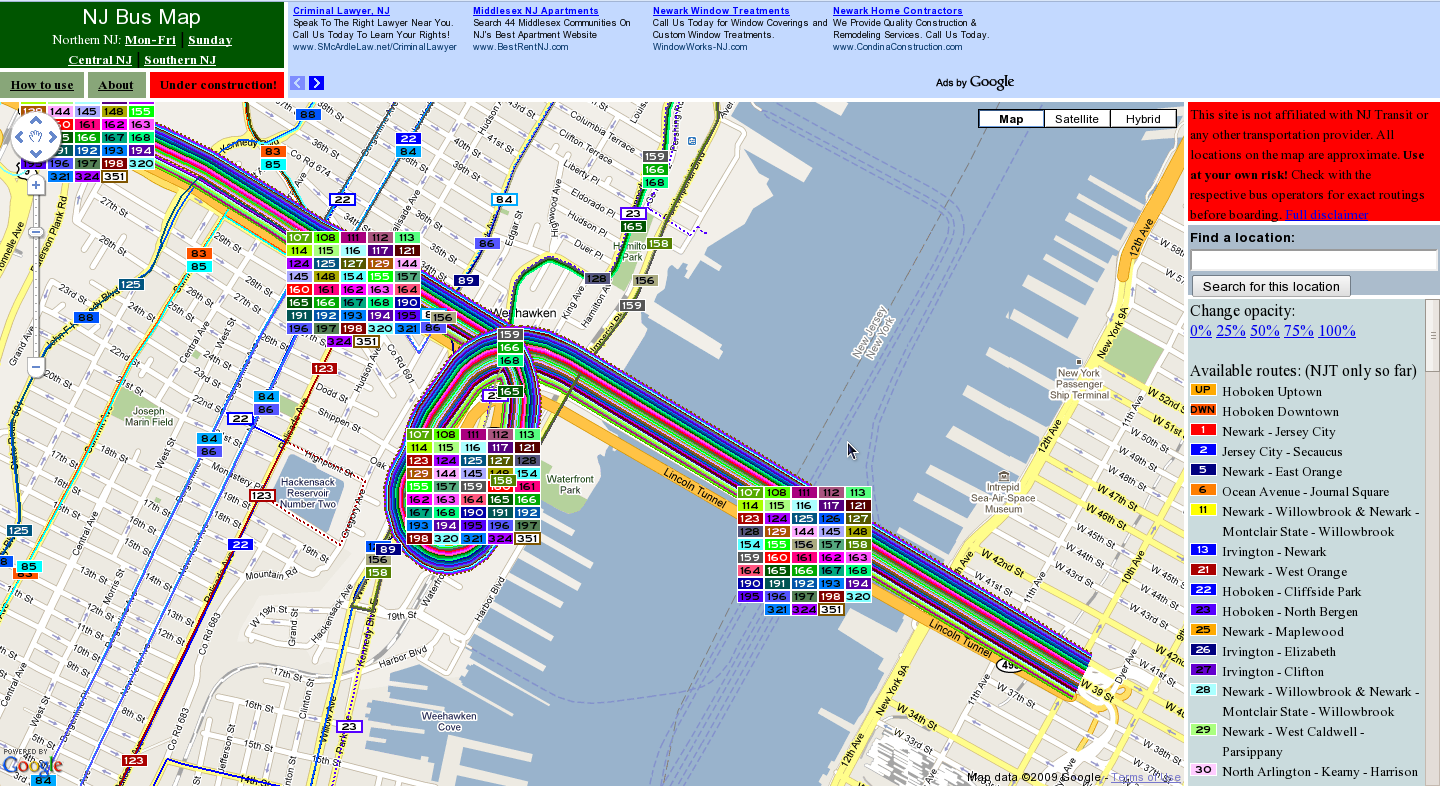 Nj Transit Bus Map.