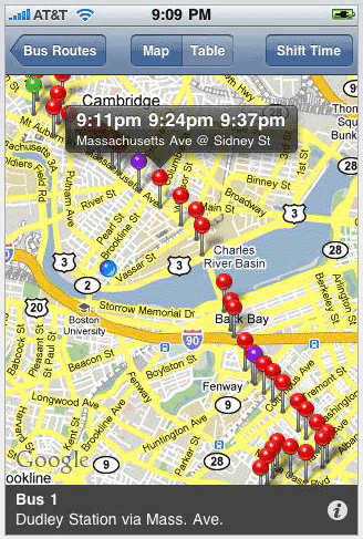 Example of a Mobile App for Transit